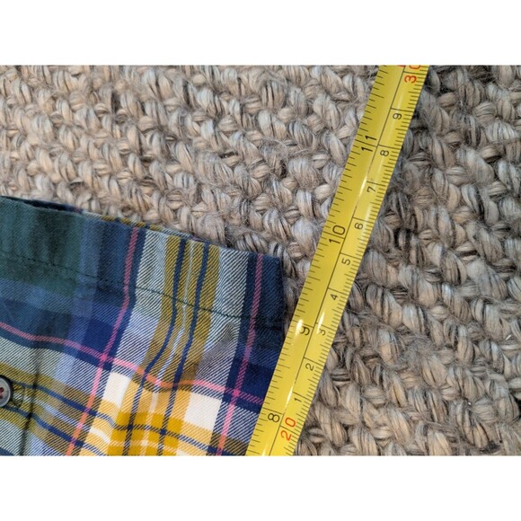 Mini Boden Johnnie B Green Plaid Dress Long Sleeve Cotton Holiday Girls 6-7 - Picture 7 of 8